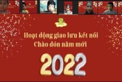 Trường Mầm non Đinh Tiên Hoàng- Hoạt động giao lưu kết nối trực tuyến chào đón năm mới 2022